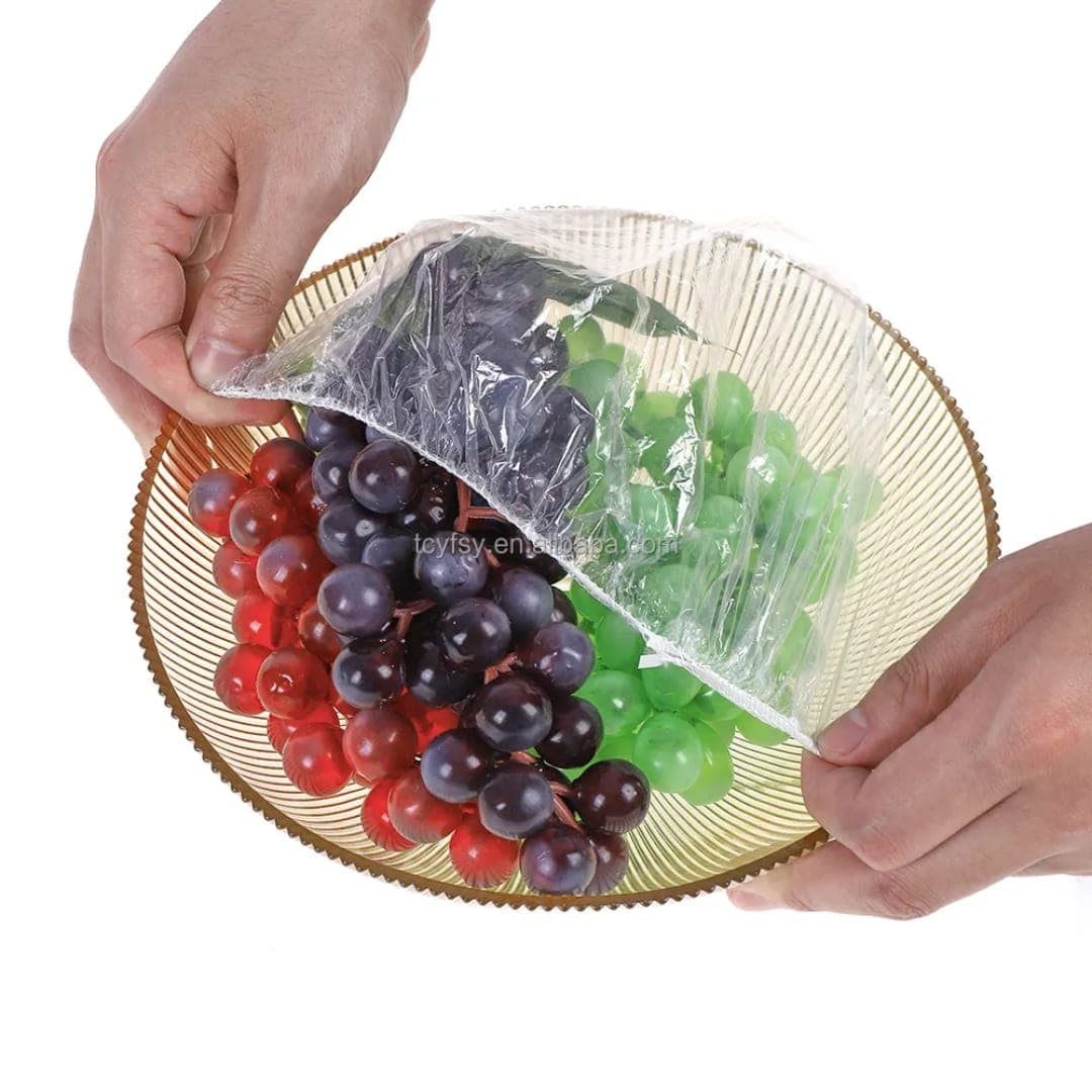 100 pcs Disposable Food Cover Plastic Wrap