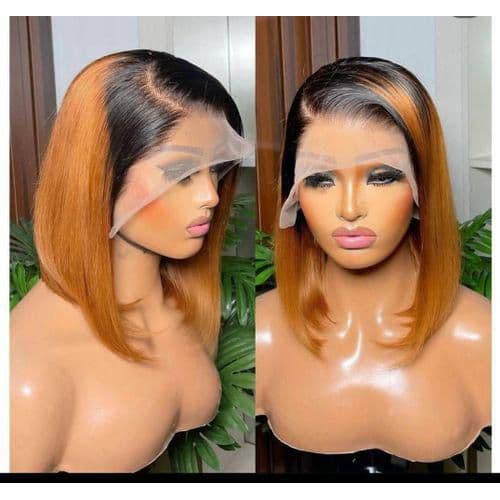 Full frontal bob wig Human hair