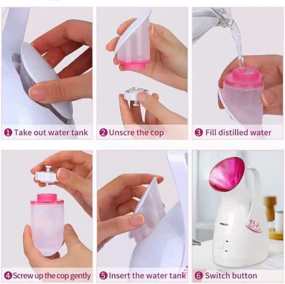 Facial Steamer - Deep Hydration, Pore Cleansing &amp; Spa Facial at Home