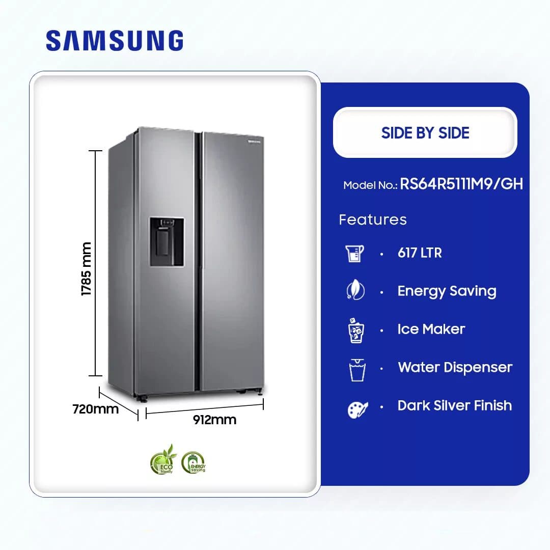 Samsung 617ltr Side By S…