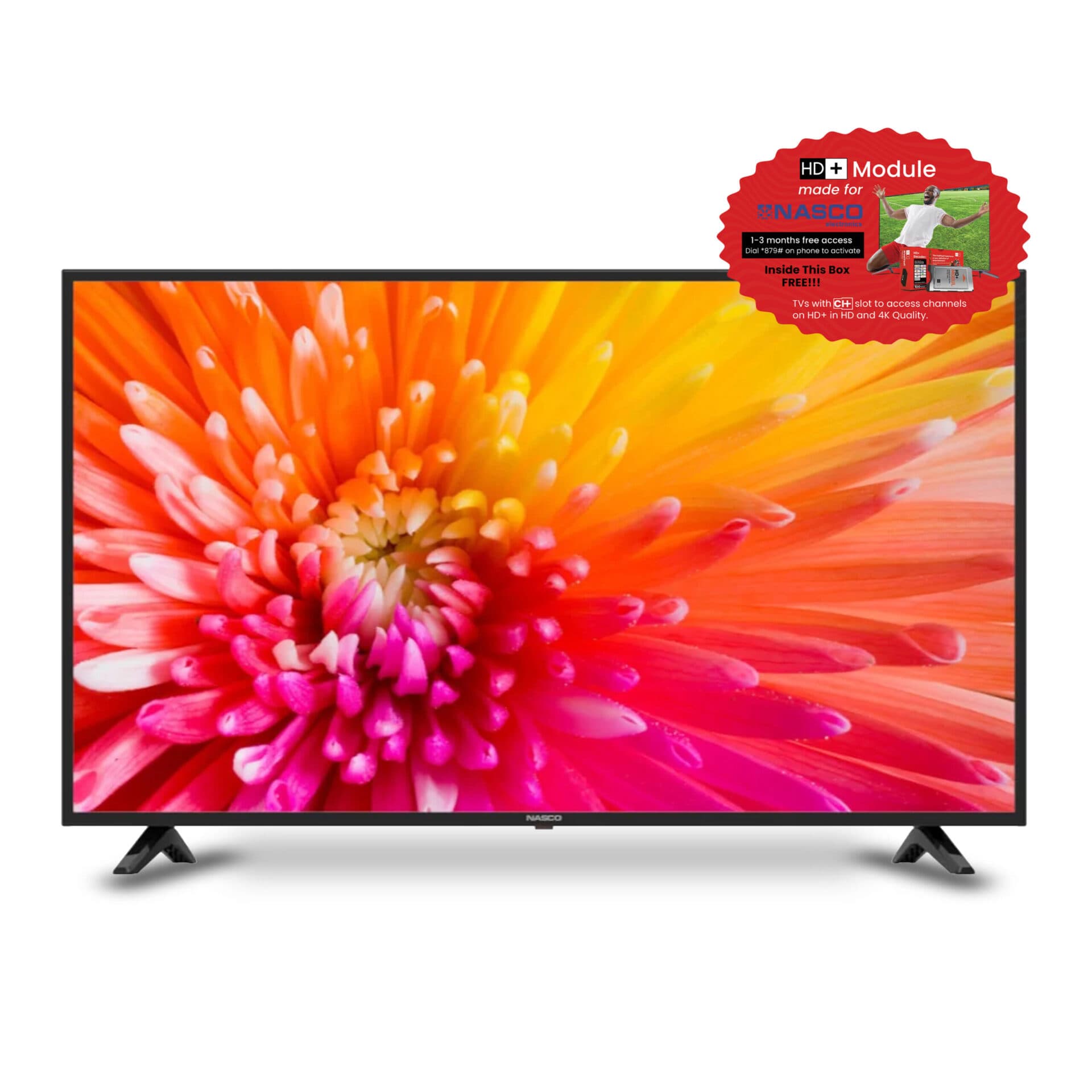 Nasco 50″ Uhd 4k Digital Satellite Smart Tv Nas-J50fus-And-Ci+