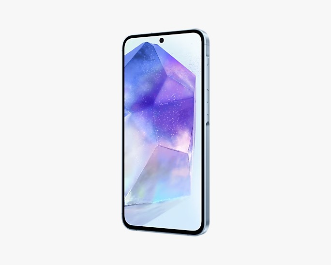 Light Blue Samsung Galaxy A55 128GB ROM 8GB RAM Sm A556elbvafb