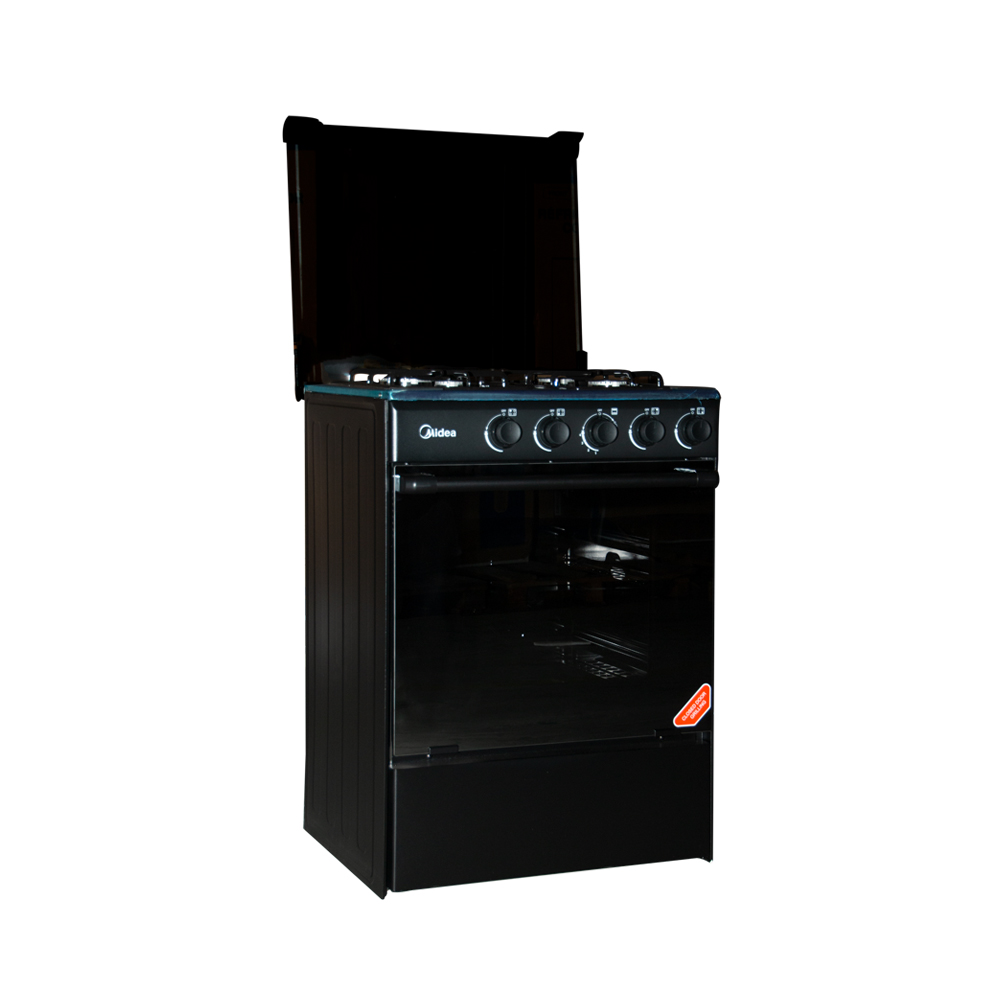 Midea 4 Burner Gas Cooker M Sniper60 Black in Ghana