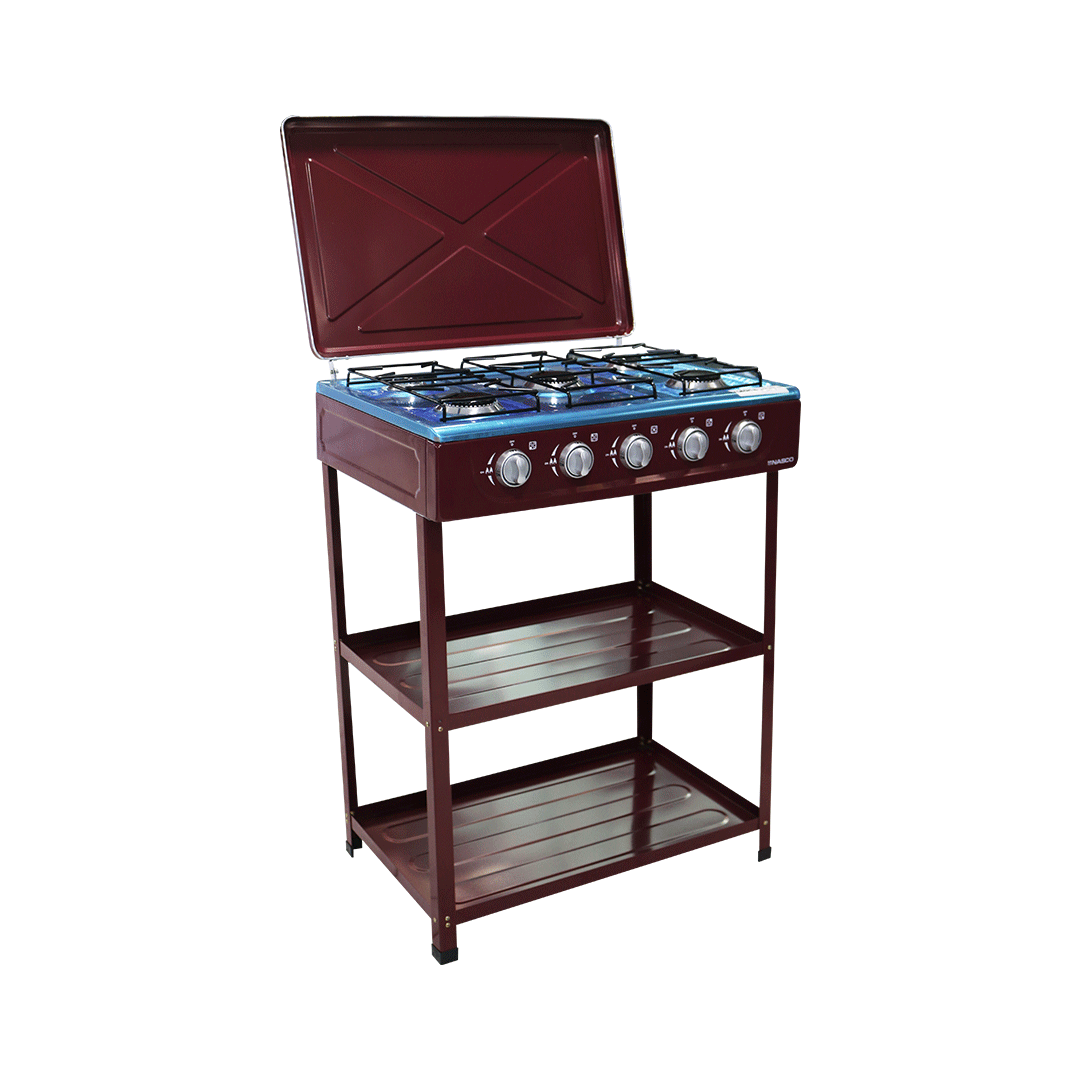 Nasco 5 Burner Gas Stove Nasgs K5bsm S in Ghana