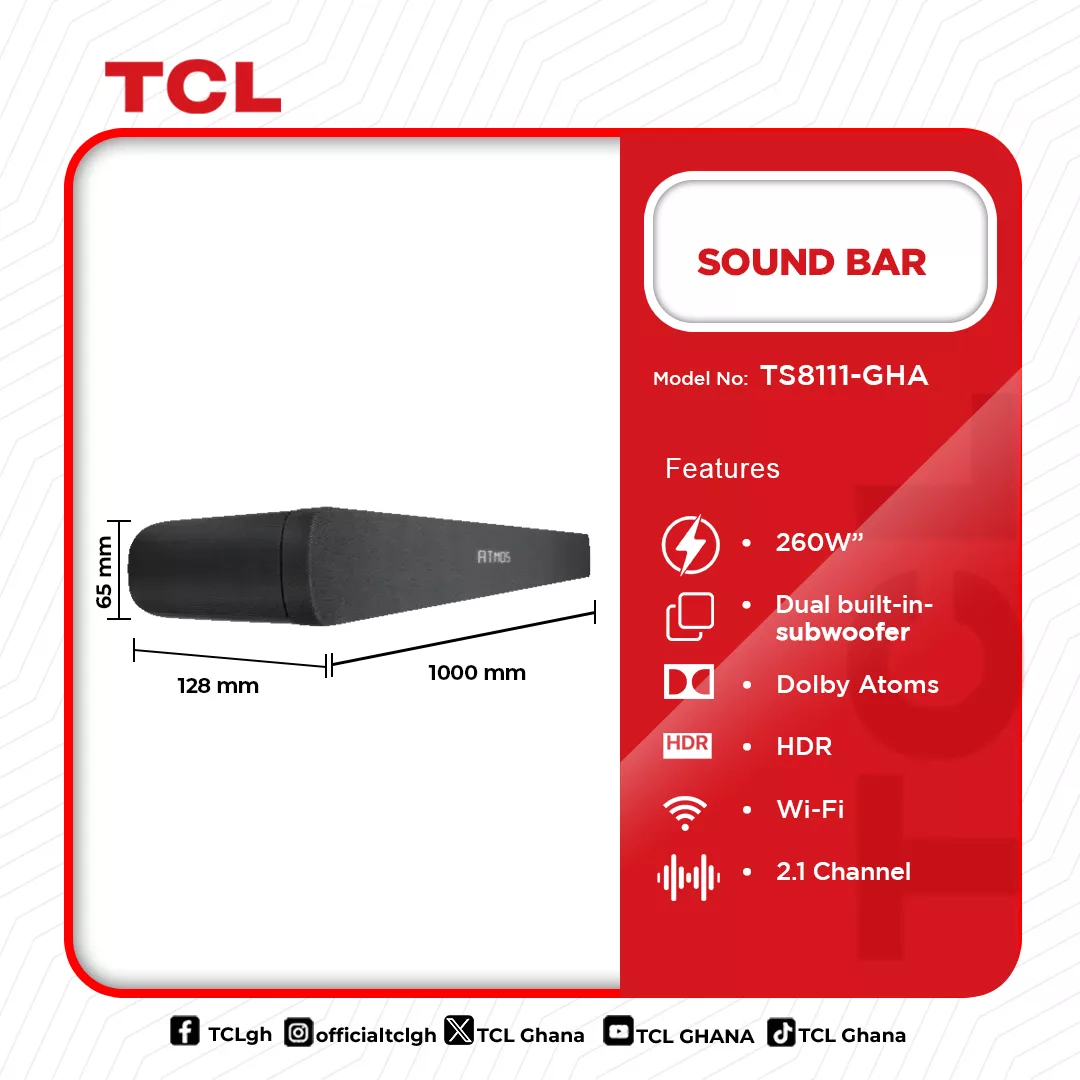 Tcl Audio Sound Bar Ts8111 Gha in Ghana