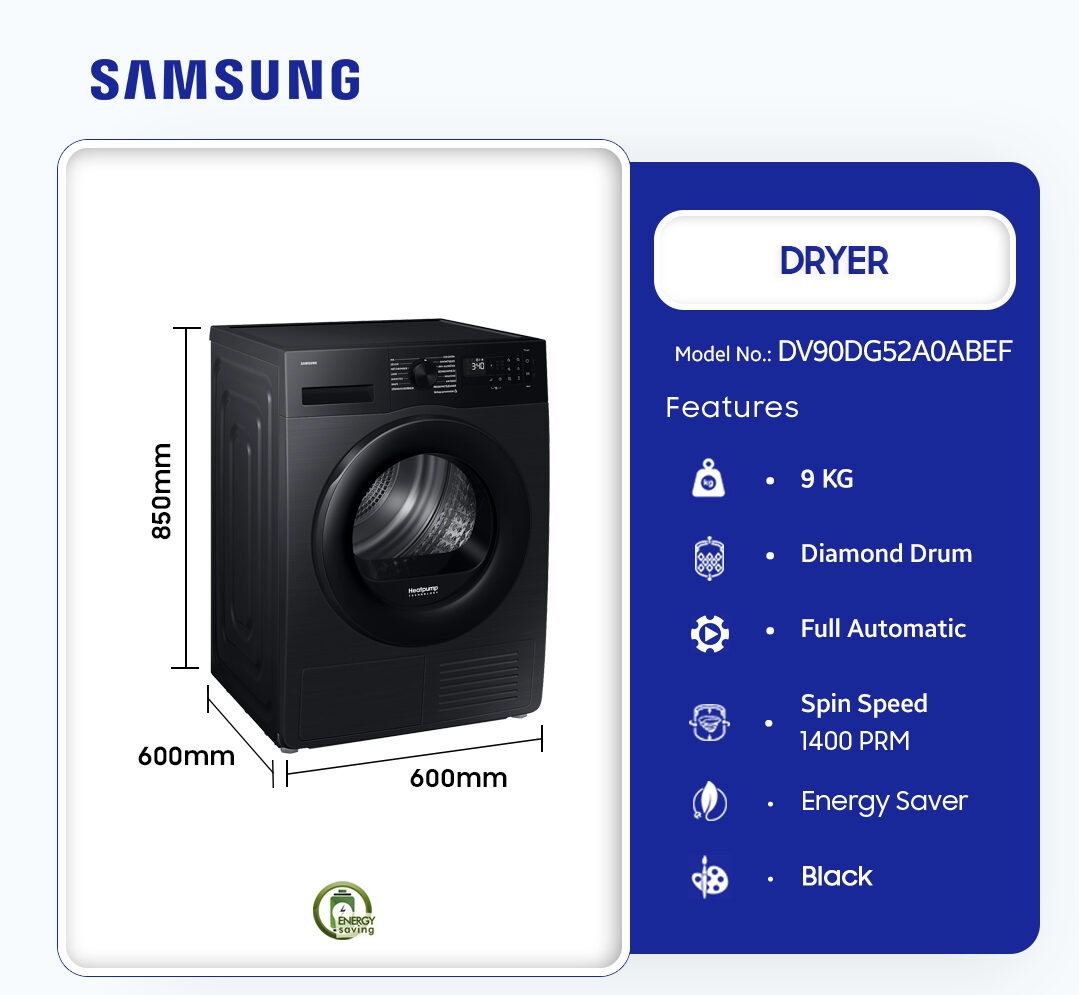 Samsung 9KG Dryer Machin…
