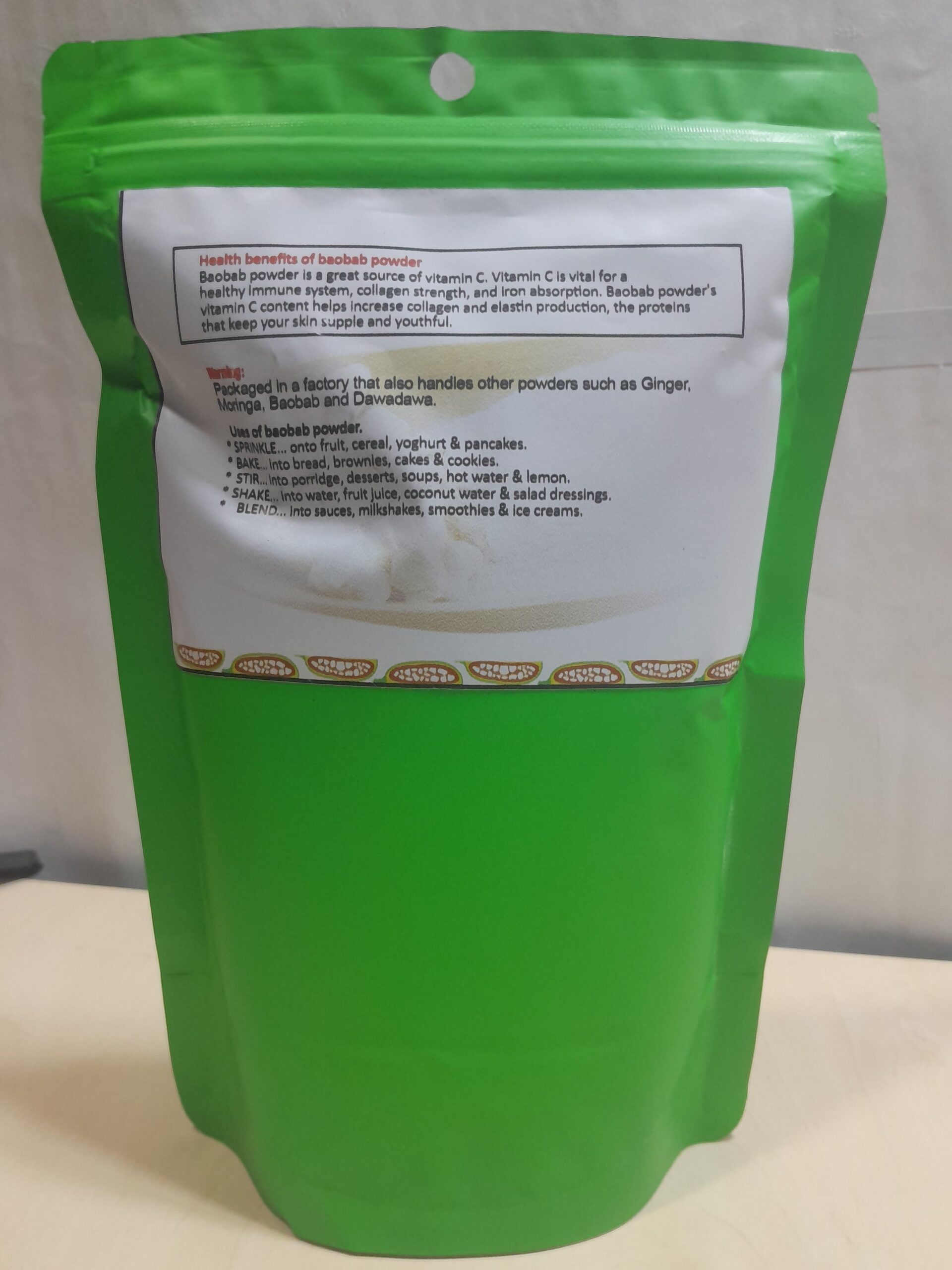 Royal Green Baobab powder 150g