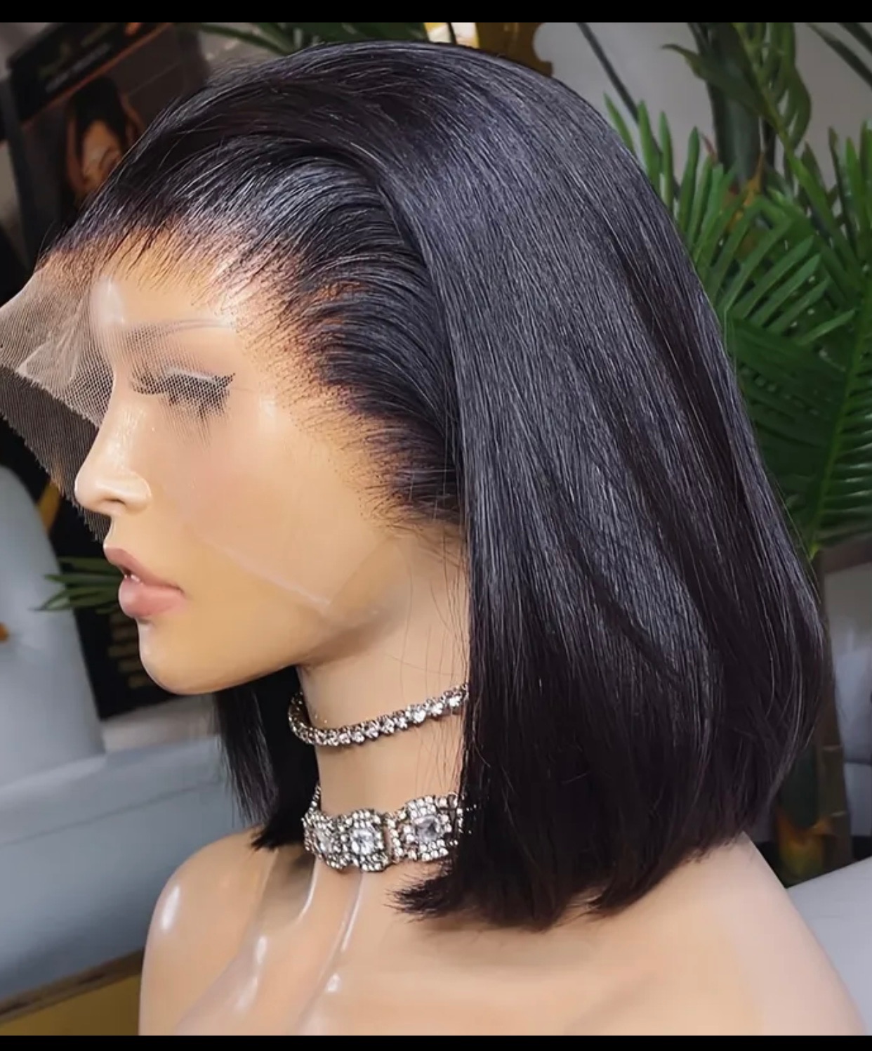 10 inches 13*4 frontal wig 100% human hair