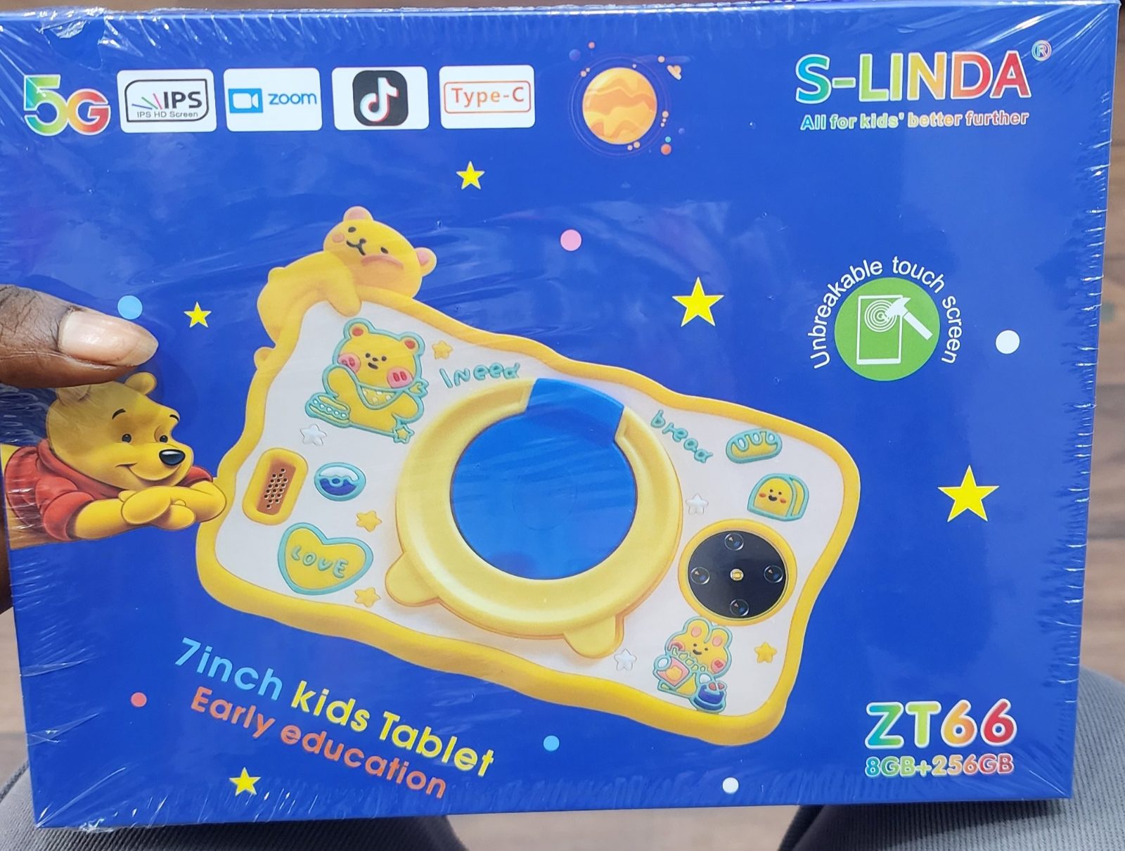 S-linda zT66 8GB Ram+256GB inch wifi and it support sim