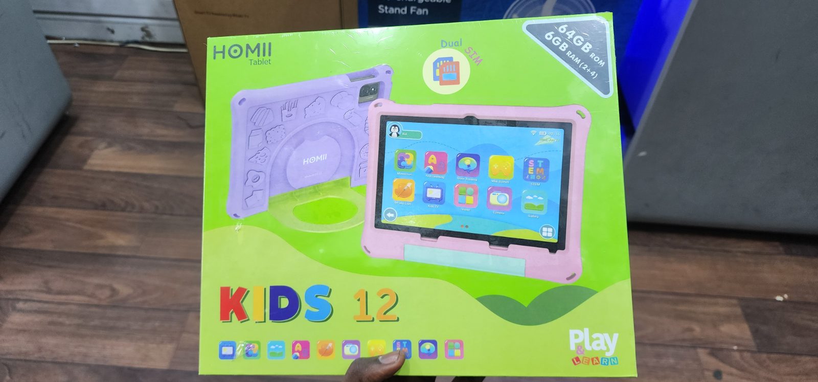 Homii kids 12 Tablet Dual sim, 3G 64GB +6GB