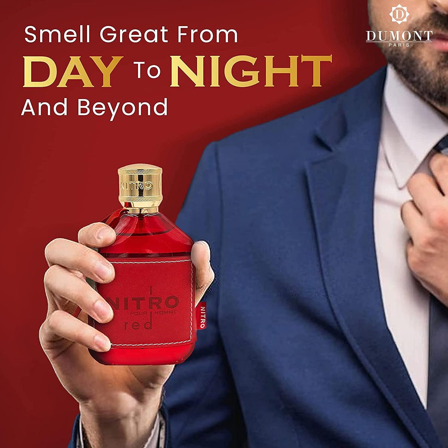 Dumont NITRO RED Premium Red Perfume – Fresh, Warm & Seductive Fragrance