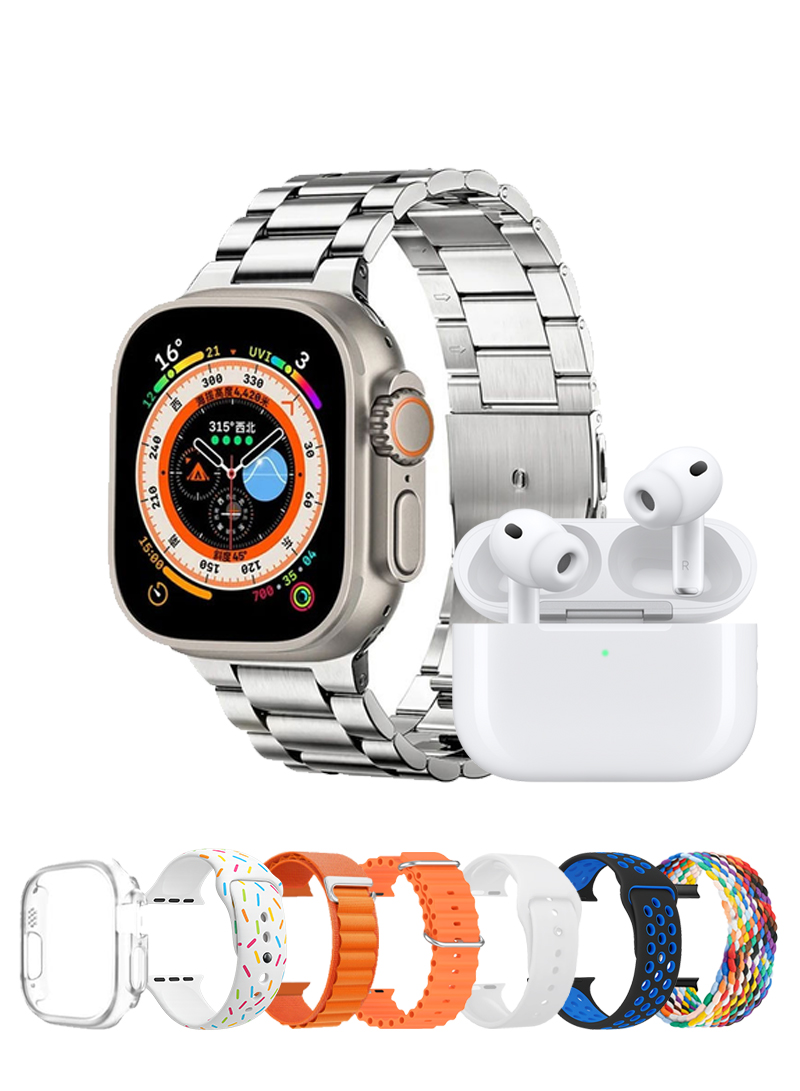 Hiwatch Pro i20 Ultra 3 Max Suit Smart Watch plus Earphones