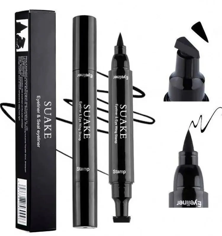 2-in-1 Eyeliner Stamp &amp; Pen - Waterproof, Smudge-Proof Winged Eyeliner