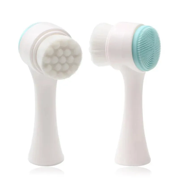 2-in-1 Facial Cleansing Brush - Deep Pore Clean &amp; Silicone Exfoliating Face Brush