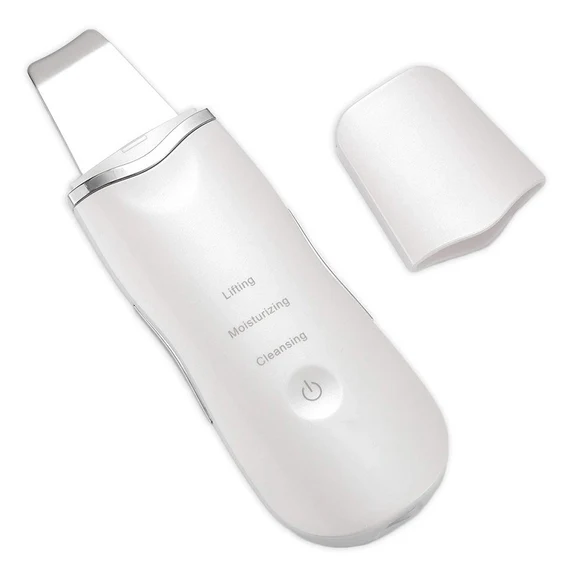 Ultrasonic Facial Skin Scrubber - Deep Cleansing, Blackhead Removal &amp; Skin Tightening Device