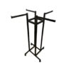 Clothing Rack – Black Stainless Steel 4 way clothing rack with wheels