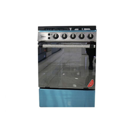 Midea 4 Burner Gas Cooker Silver 24lmg4g027