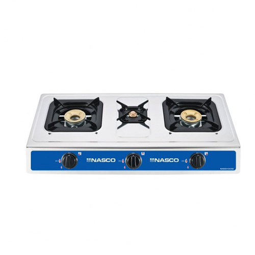 Nasco 3 Burner Gas Stove White Nasgs K3css in Ghana