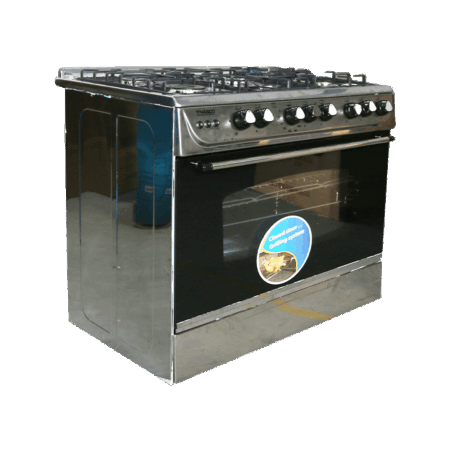 Nasco 5 Burner Gas Cooker With Oven C6090ss Fc 511