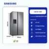 Samsung 617ltr Side By Side Refrigerator Silver Rs64r5111m9/Gh