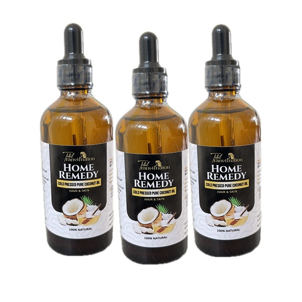 Total Trans4mation Home Remedy Cold Pressed Coconut Oil