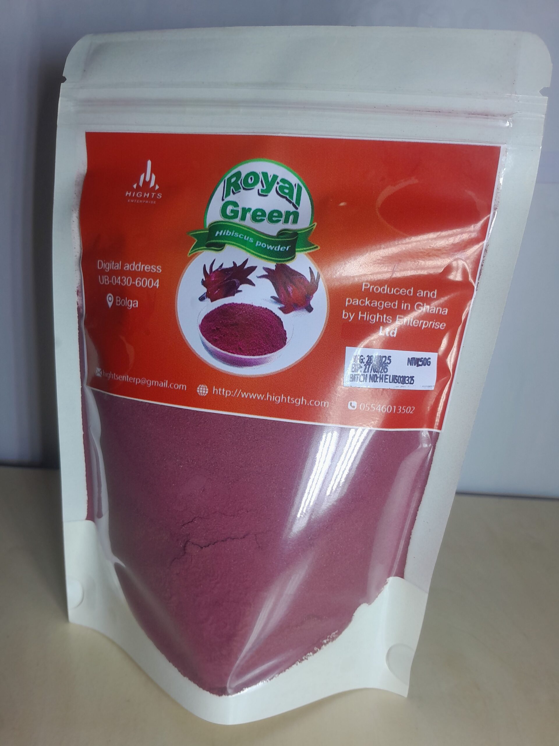 Royal Green Hibiscus flower powder 250g