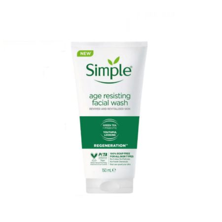 Simple For All Skin Types Age Resisting Facial Wash 150ml