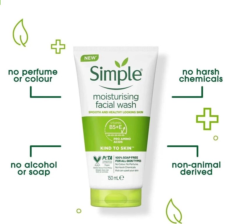 Simple Kind to Skin Moisturizing Facial Wash 150ml