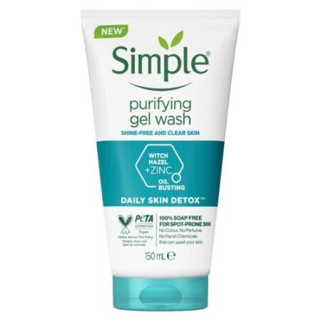 Simple Purifying Facial Gel Wash Daily Skin Detox 150ml