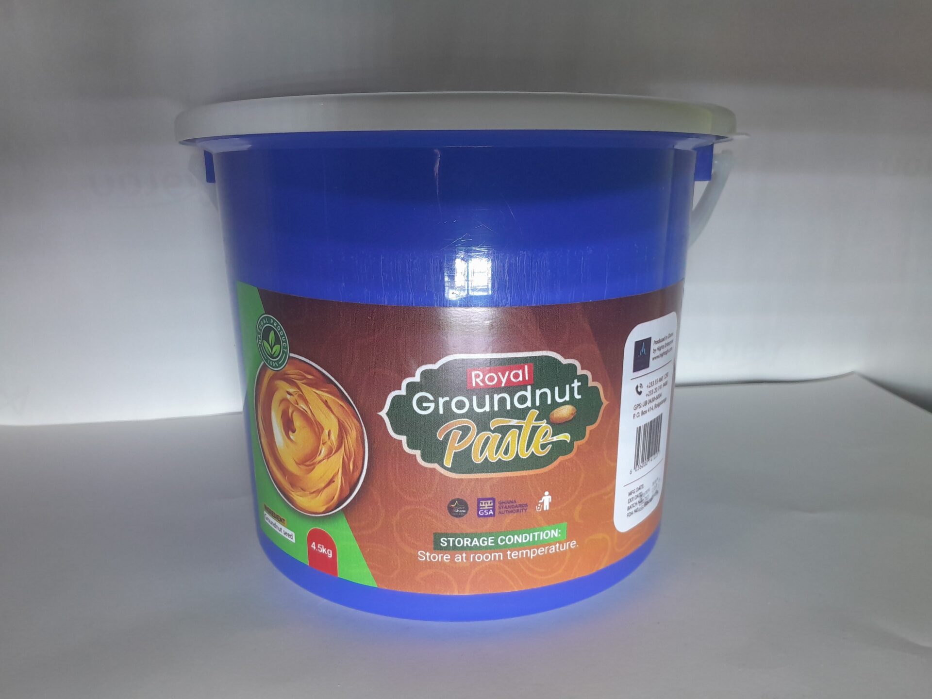 Royal Groundnut Paste 4.5kg from Ghana