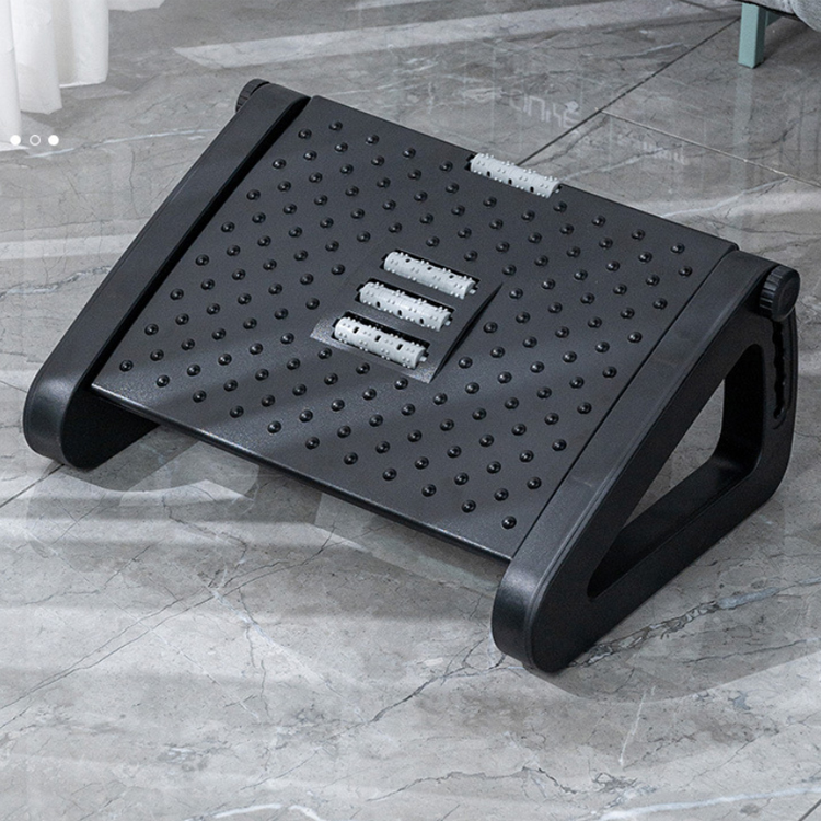 Adjustable Triangle Foot Rest Stool with Massage Roller