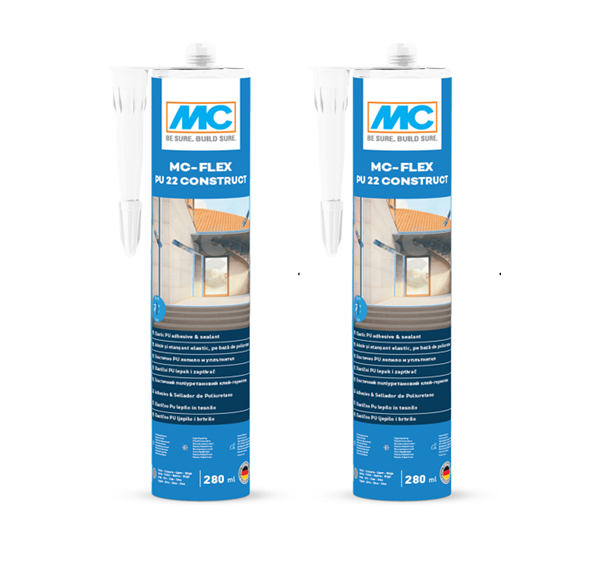 MC-Bauchemie MC-Flex PU 22 Construct (Grey) 600ml Polyurethane Sealant