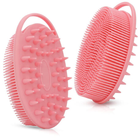 Silicone Body Scrubber - Hygienic Exfoliating Bath Brush for Deep Cleansing