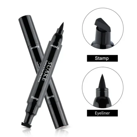 2-in-1 Eyeliner Stamp & Pen - Waterproof, Smudge-Proof Winged Eyeliner