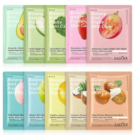 Sadoer Fruit Face Mask - Moisturizing & Hydrating Facial Mask for Glowing, Soft Skin