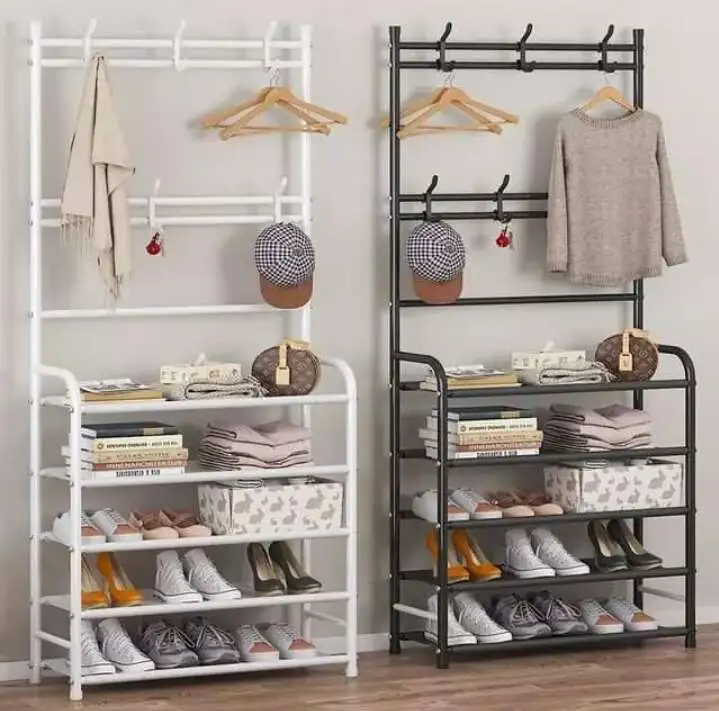 Clothes Hanger With Shoe Rack