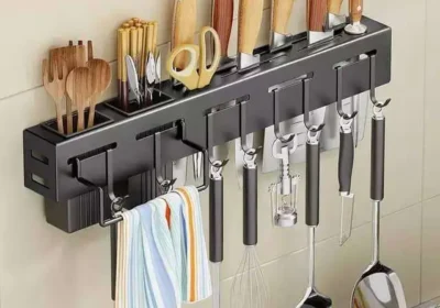 Wall-Mounted-Knife-Spoon-Spatula-Rack