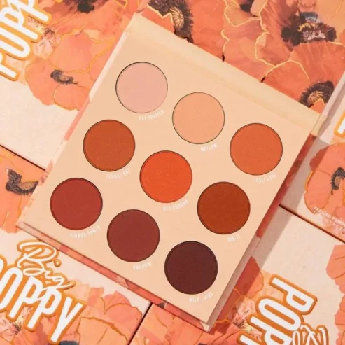 Colourpop poppy eye shadow matte palette