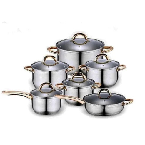 Kaiserhoff Stainless Steel Cookware Set 12 Pieces