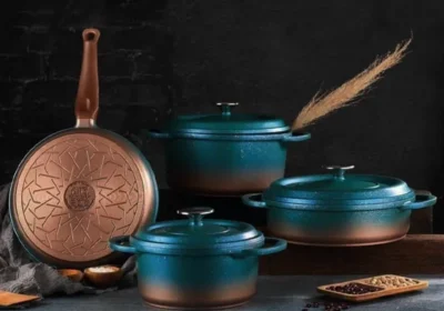 Oms-Nonstick-Cookware-Mint-Green-Granite-Set