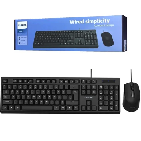 Philips C234 Wired Keyboard & Mouse
