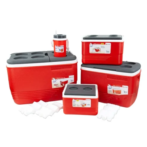 SQ Professional Ice Chest Set 5 Piece Red