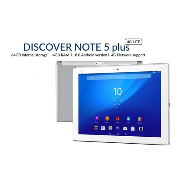 Discover Note5 Plus 10.1″ Inch 64 GB, 4 GB RAM, 4G LTE, Wifi Android Tablet