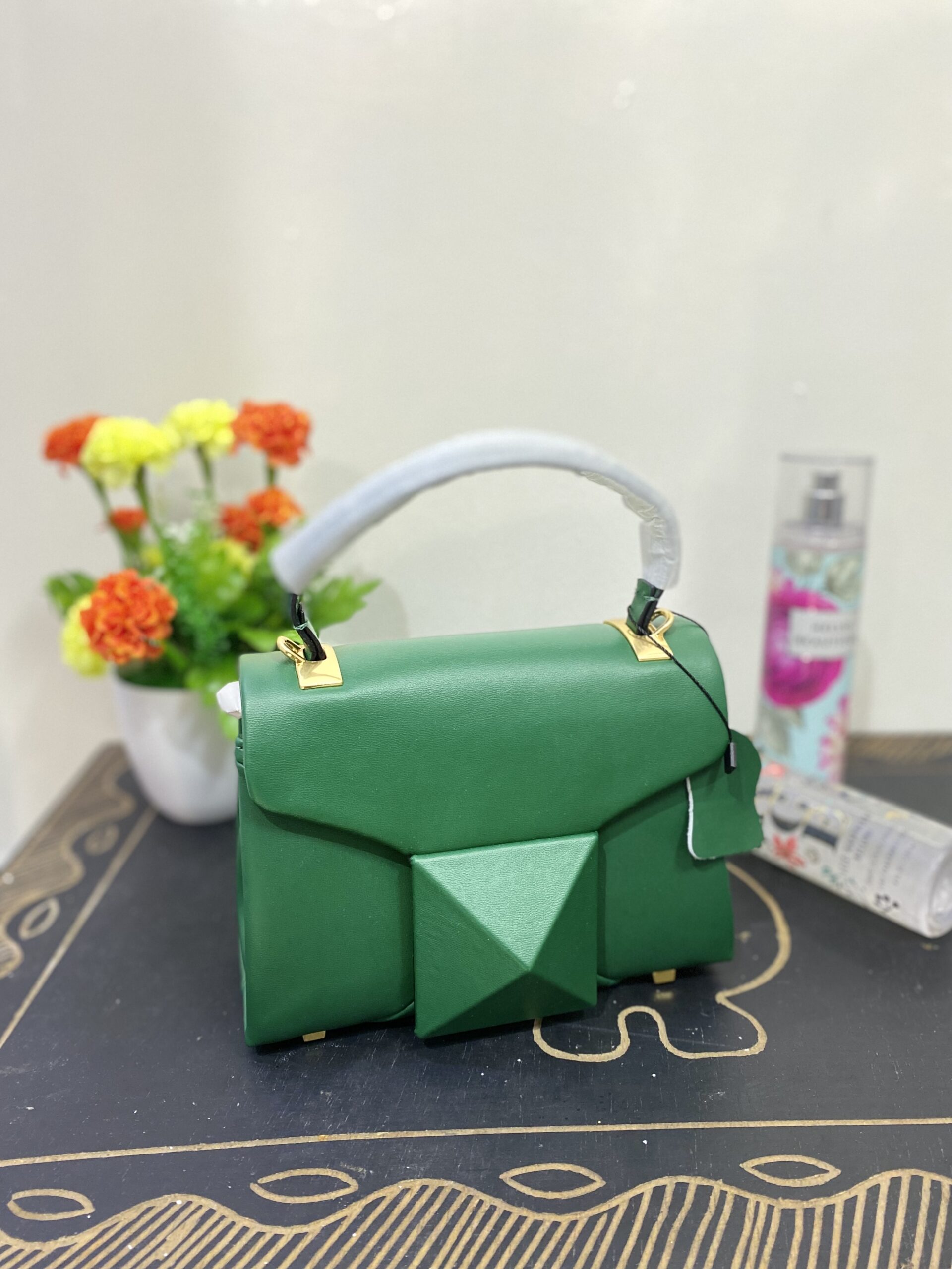 Green ladies hand bag
