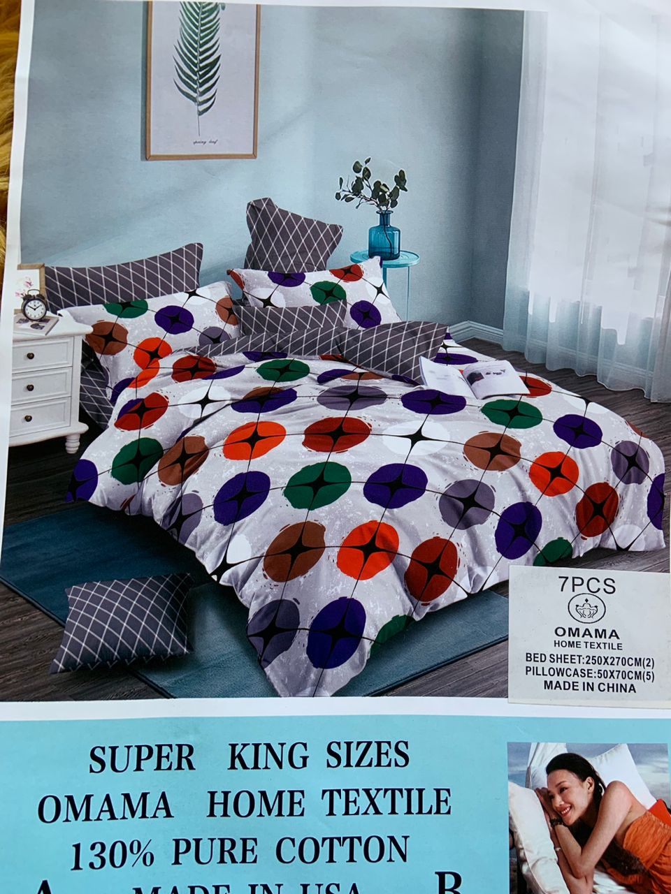 Super king size cotton Bed sheets