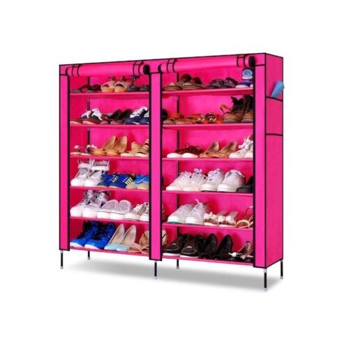Dust Proof Shoe Rack Wardrobe – Pink