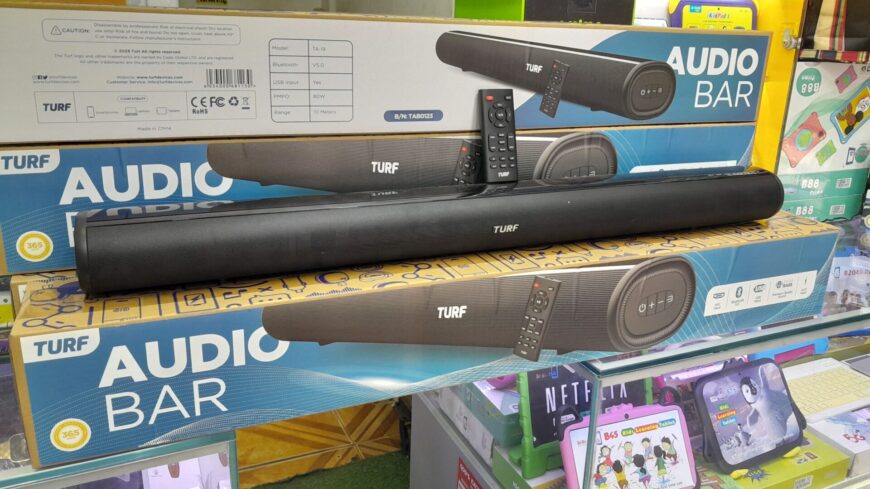 Turf Soundbar 80 Watts – Immersive Audio with HDMI Connectivity