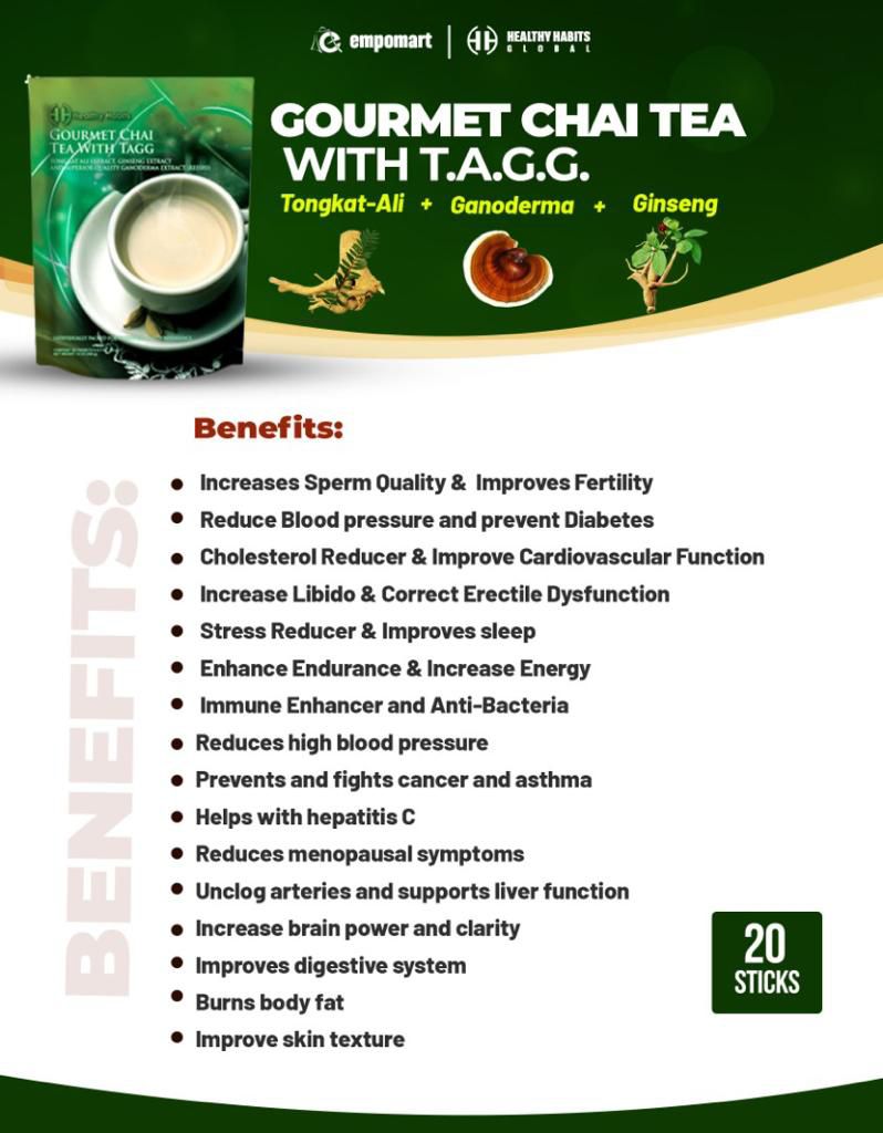 Gourmt Chai Tea with T.A.G.G.G
