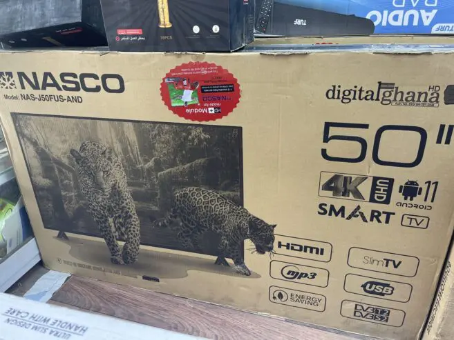 Nasco 50 inches 4K Smart Android TV UHD NAS-J50FUS-AND