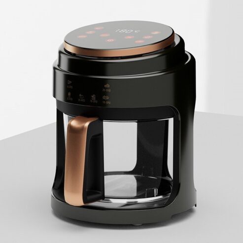 Digital Silver Crest Transparent Glass Air Fryer – Extra Large 8L